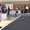 Wagner prepares to race the college’s entry during the RC Car Competition at the 26th Annual SPE Thermoforming Conference in Fort Worth, Texas.