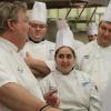 Students Patrick R. Cook, of Tioga; Kathryn R. Knause, of Catawissa; and James E. Culp, of Northumberland, absorb the chef’s advice.