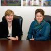 Shannon M. Munro, left, and Tracy L. Brundage made pledges to fund the initial awards from the Penn College Workforce Development Scholarship.