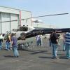 Bell 206 Helicopter Visits Lumley Aviation Center