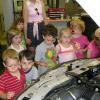 Children's Learning Center Visits Automotive Department