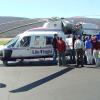 S-76 Helicopter Visits Lumley Aviation Center